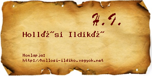 Hollósi Ildikó névjegykártya