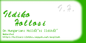 ildiko hollosi business card